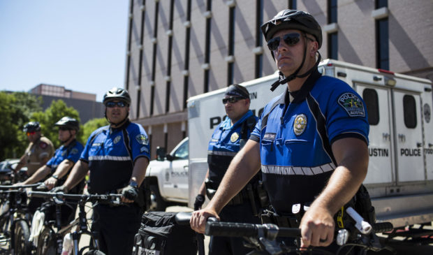 police on bikes