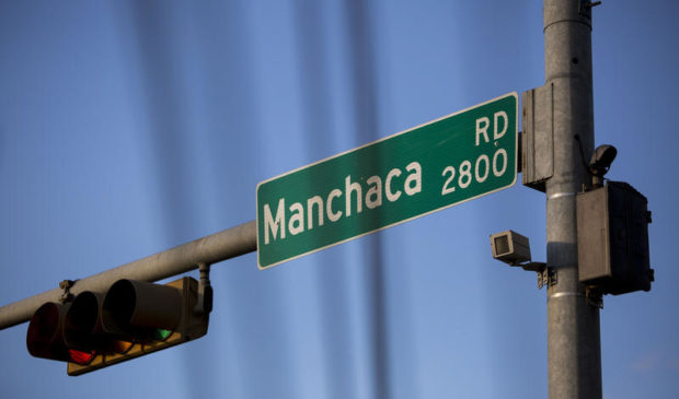 manchaca street sign